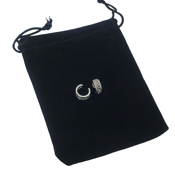 2 Silver Plated Non-pierce Ear Cuffs - Picture 2 of 4